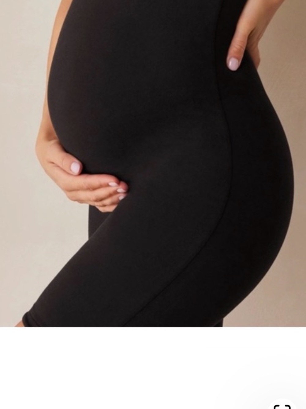 BUMPSUIT STEVIE Maternity Black Seamless Support TURTLENECK JUMPSUIT